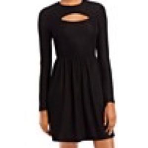 NWT black size small aqua brand black dress with cut out